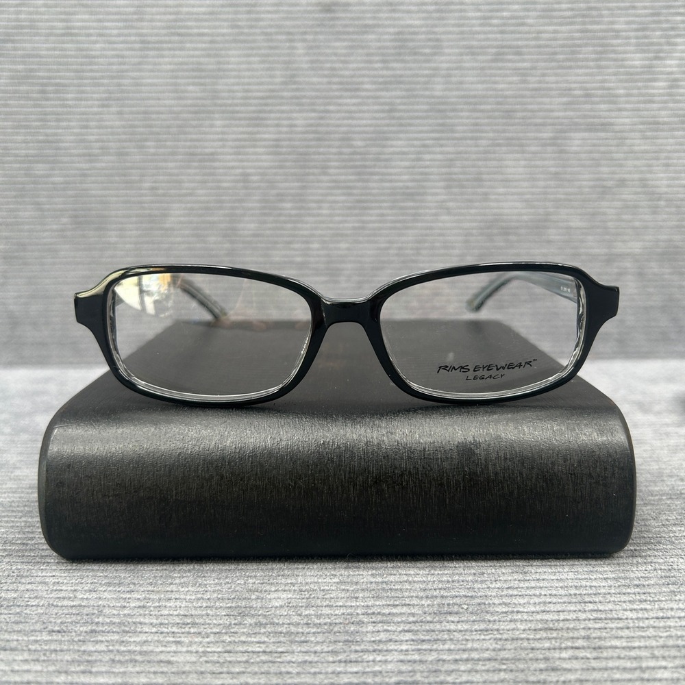 Rims Eyewear Legacy R3 2015 Black Grey Horn Rectangular Glasses Frames 53-16-145